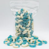 Gummy Candy Bulk BLUE RASPBERRY Rings 1 lb - Soft and Chewy Gummies in Resealable Bag, Light Sugar Coated, Gluten Free
