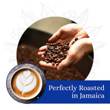 Cafe Blue 100% Jamaican Blue Mountain Ground Coffee - JACRA-Certified Medium Roast with Low Acidity - Smooth Chocolate Notes and No Bitter Aftertaste