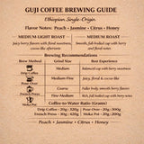 SINA COFFEE Premium 100% Arabica Ethiopian Coffee - Guji Single Origin Medium Roast Whole Bean Coffee - 16oz Freshly Roasted