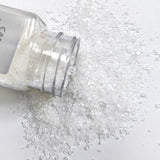 HeDeon&Rles Edible White Sanding Sugar Crystals for Baking 120g/4.23oz Sparkling Sugar Crystals Cake Cupcake Pancake Ice Cream Top Birthday Wedding
