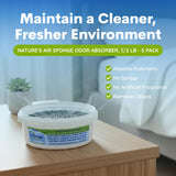 Nature's Air Sponge 101-1DP 8oz(227g) Original Fresh Air Odor Absorber Sponge - Quantity of 5