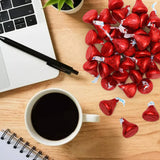 Bulk Milk Chocolate Candy in Red Foil - 1 Pound Bag Individually Wrapped Classic Chocolate Drops for Valentine’s Day, Weddings, Candy Buffets