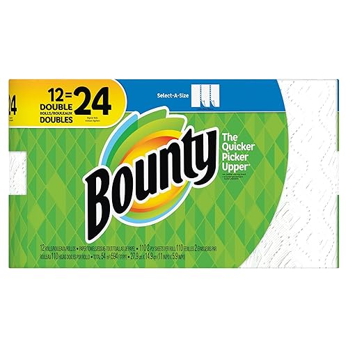 Bounty 2847075 Select-A-Size Paper Towels 2-Ply 110 Sheets/Roll