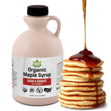 Maple Valley Organic Pure Maple Syrup, Dark & Robust Better Than Pancake Syrup, Use for Coffee or All-Natural Sugar Substitute in Cooking and Baking