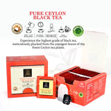 Ceylonzon Pure Ceylon Black Tea Classic Taste 50 Individually Foil-Wrapped Tea Bags, Premium BOPF SriLankan Tea with Rich Antioxidant, Perfect for Hot