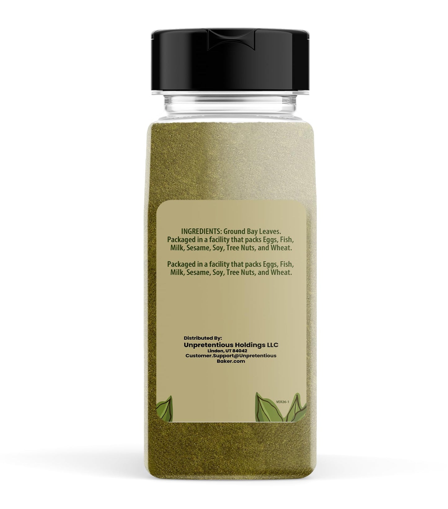 Unpretentious Ground Bay Leaves, 7.2 oz, Savory & Traditional, Dry Rubs, Soups & Sauces