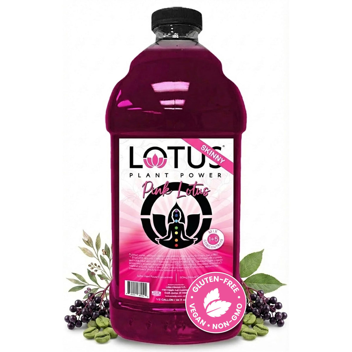 Skinny Pink Lotus Plant Power® Zero Sugar Energy Drink, PP7™ Formula