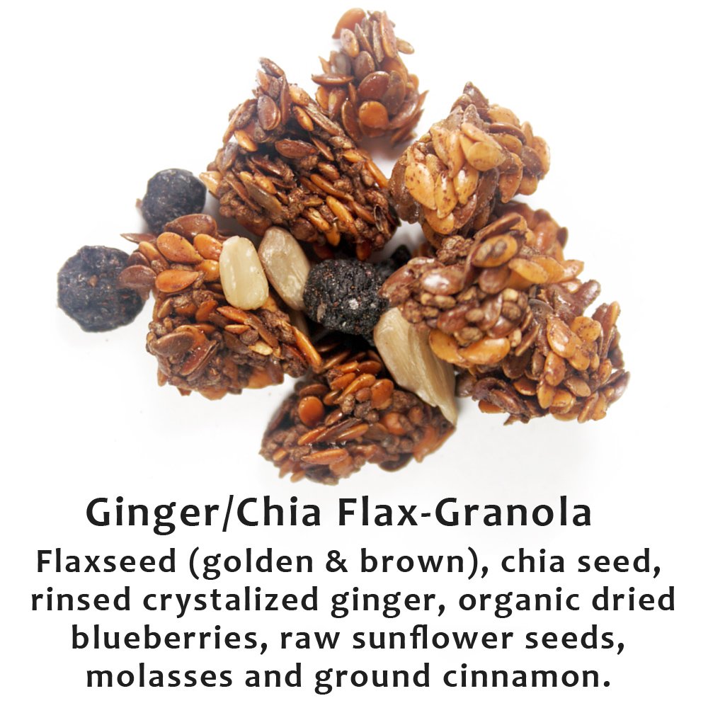Flax Granola - Variety Pack: Fruit & Berry, Pumpkin Spice, Ginger Chia, and Apple Cinnamon - The Plan Friendly, Gluten Free - 12 oz, 4 pack