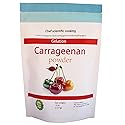 Pure-Kappa Carrageenan Powder - 113 G / 4 oz Non-GMO - Refined Food Grade - Marbled - Natural Vegan Thickener for Cooking and Desserts. Molecular