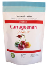 Pure-Kappa Carrageenan Powder - 113 G / 4 oz Non-GMO - Refined Food Grade - Marbled - Natural Vegan Thickener for Cooking and Desserts. Molecular