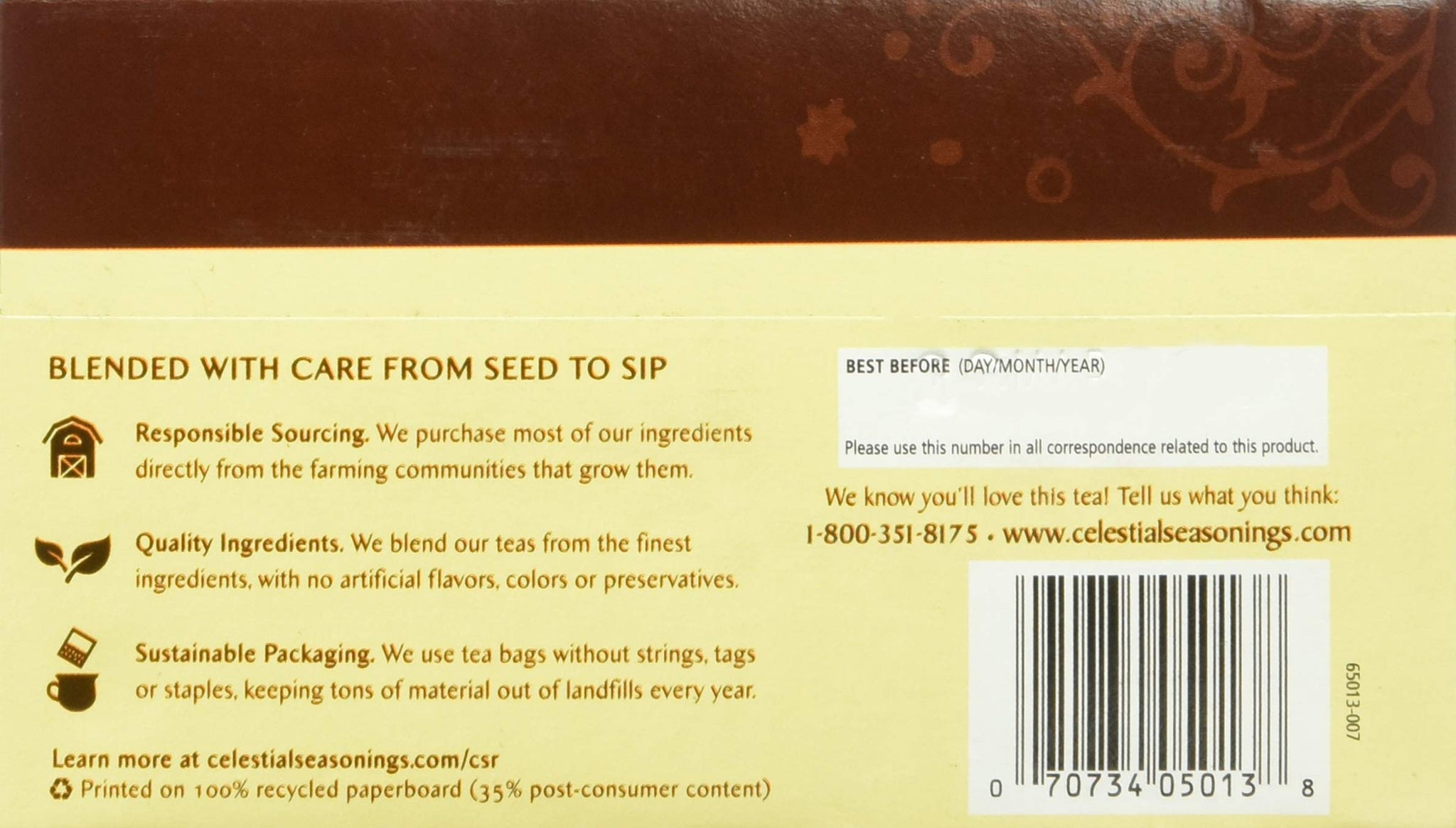 Celestial Seasonings Herbal Tea, Roastaroma, 20 Count Box
