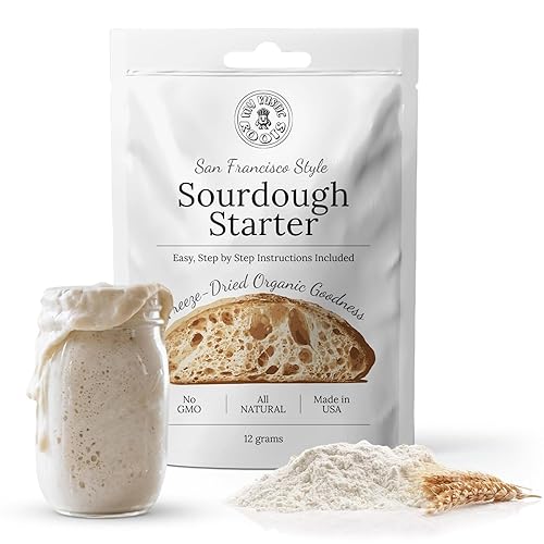 MY RUSTIC ROOTS All Natural & Organic San Francisco Sourdough Starter Culture - Beginner Friendly Sourdough Bread Starter - Perfect for Baking