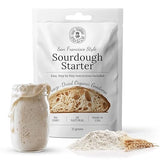 MY RUSTIC ROOTS All Natural & Organic San Francisco Sourdough Starter Culture - Beginner Friendly Sourdough Bread Starter - Perfect for Baking