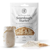 MY RUSTIC ROOTS All Natural & Organic San Francisco Sourdough Starter Culture - Beginner Friendly Sourdough Bread Starter - Perfect for Baking