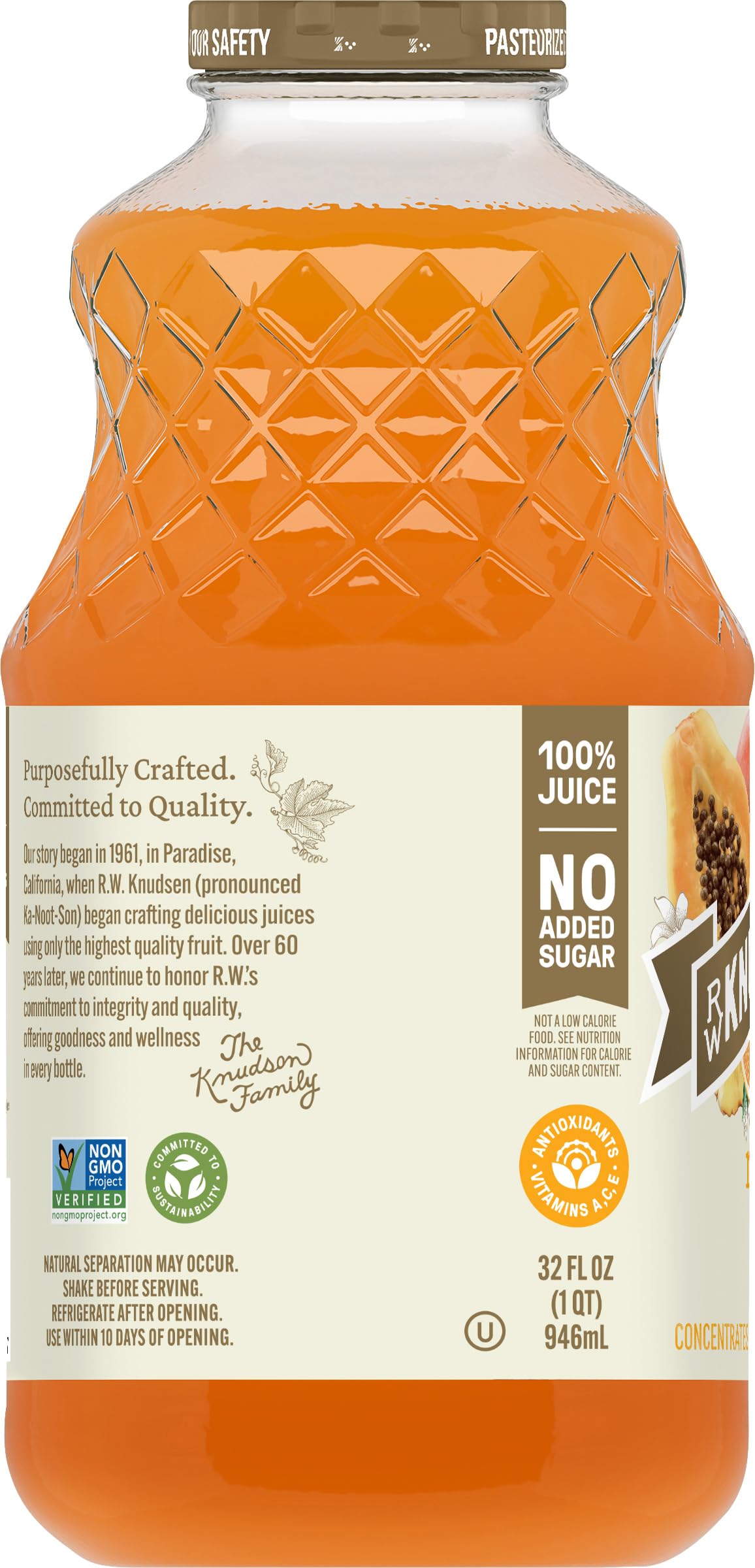 R.W. Knudsen Family Simply Nutritious Morning Blend Beverage, 32 Ounces