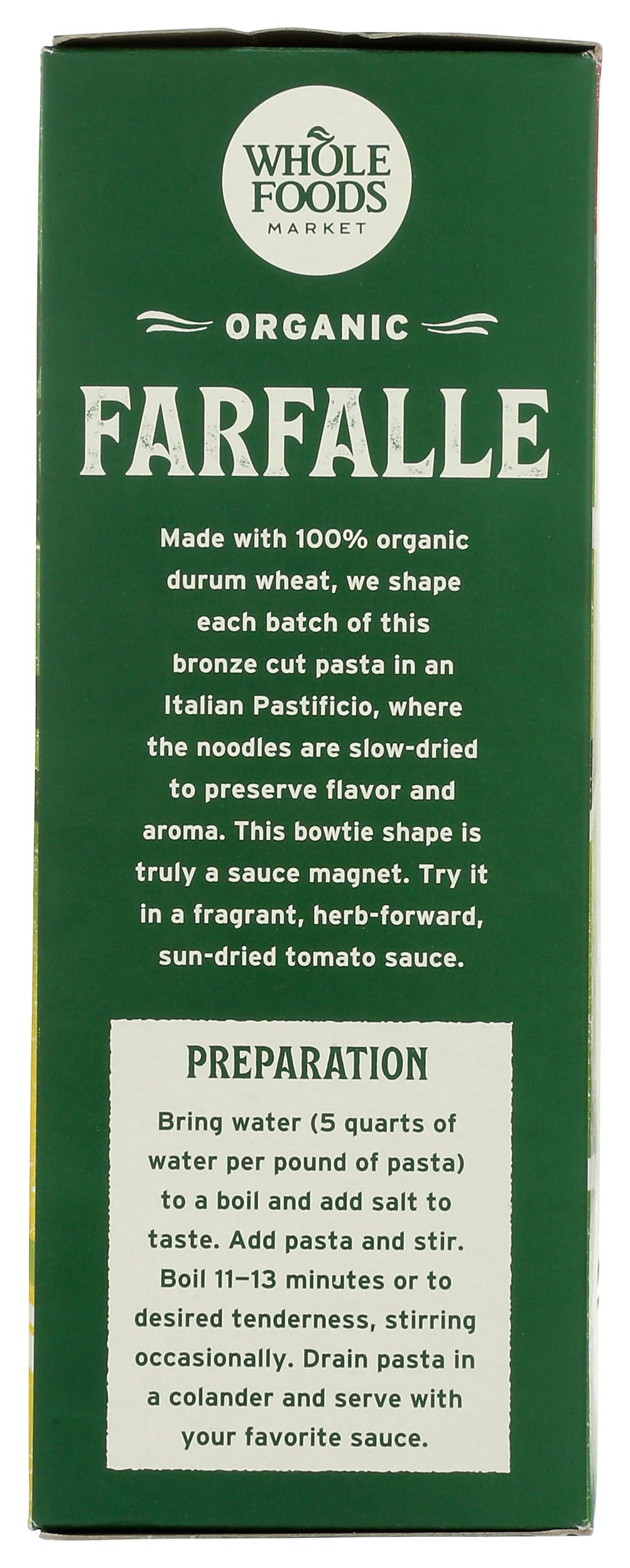 Whole Foods Market, Organic Farfalle, 16 Ounce