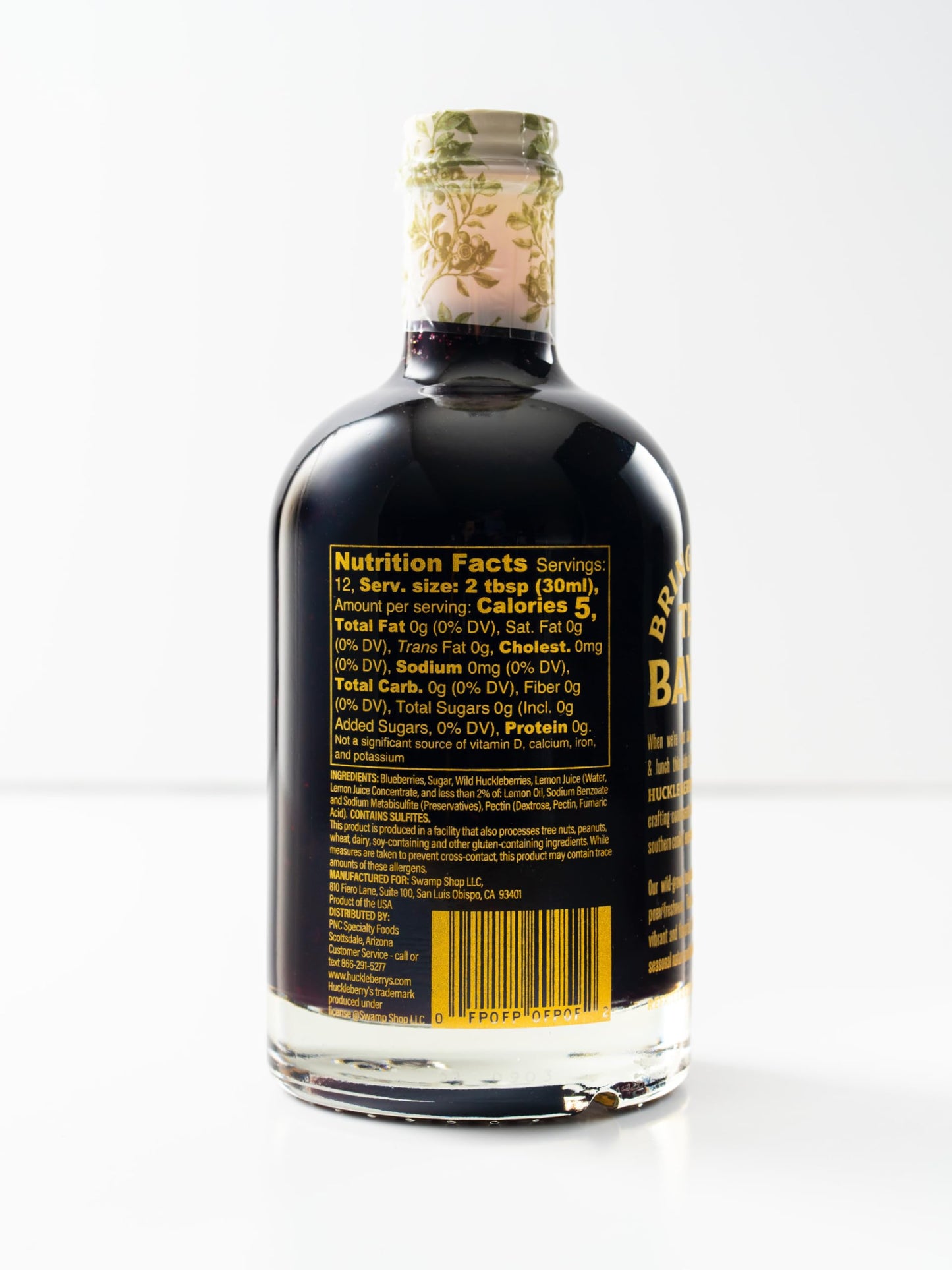 Huckleberry Syrup - Premium Breakfast made with real wild huckleberries & blueberries - Perfect Holiday Gift for Foodies, Chefs & Breakfast Lovers
