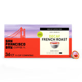 San Francisco Bay Decaf K-Cup Coffee Pods, Decaf French Roast (36 ct), Dark Roast, Commercially Compostable Single-Serve Coffee Pods, Swiss Water