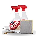 Bruce Fresh Scent Hardwood & Laminate Floor Cleaner Spray 32 oz Bundle with Microfiber Cloth - No-Wax Floor Cleaner Spray for Hardwood and Laminate