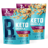 B. Fine Foods - Keto Granola High Protein Snack - Maple Cinnamon Crunch - Breakfast Blend of Coconut, Seeds & Nuts - 2g Net Carbs, Gluten