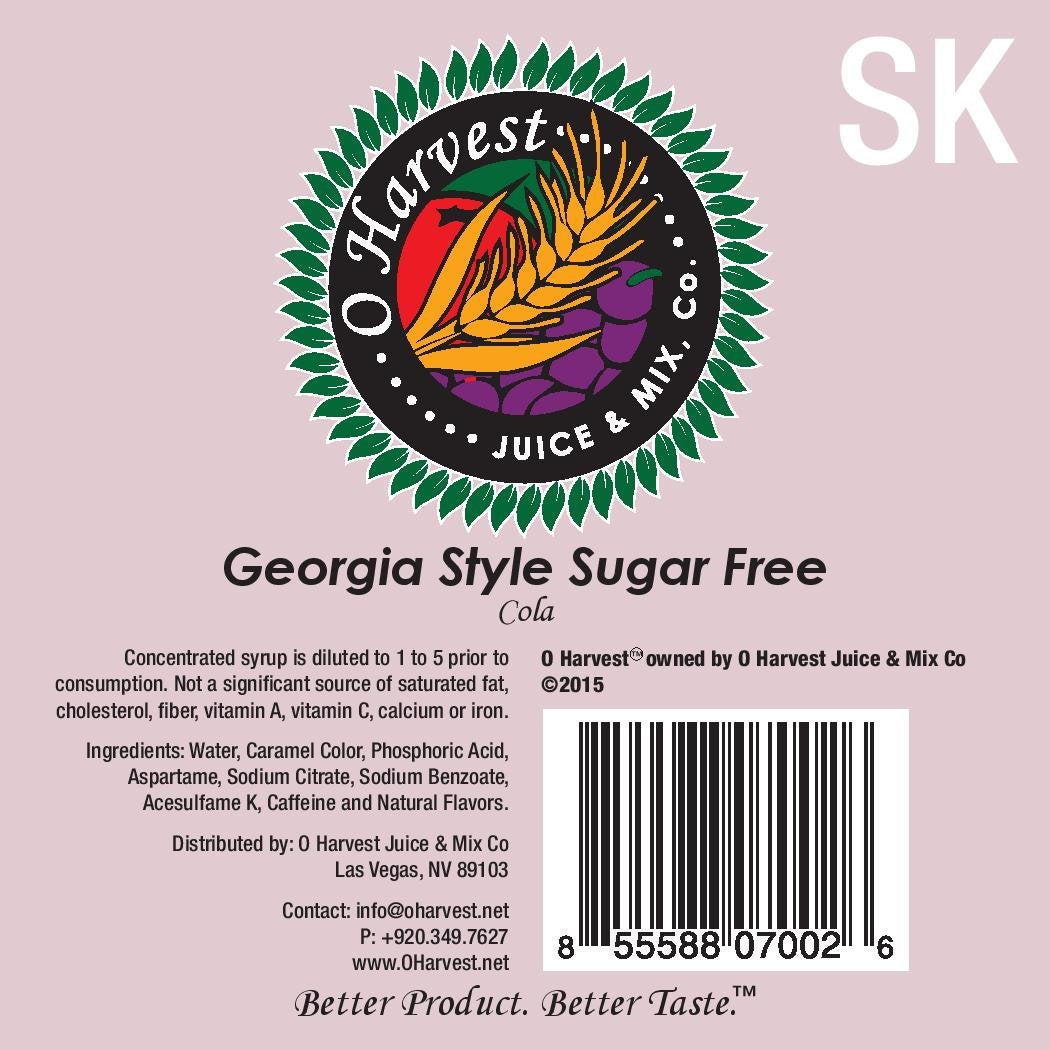 Bar Beverages Georgia Style Craft Sugar Free Cola (3 Gallon Bag-in-Box Syrup Concentrate) - Box Pours 18 Gallons of Diet Cola - Use with Bar Gun, Soda