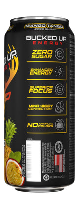 Bucked Up Energy Zero Sugar | 300mg Caffeine Energy Drink with AlphaSize TeaCrine Dynamine and Huperzine A | Zero Sugar Performance Beverage, 12 Pack