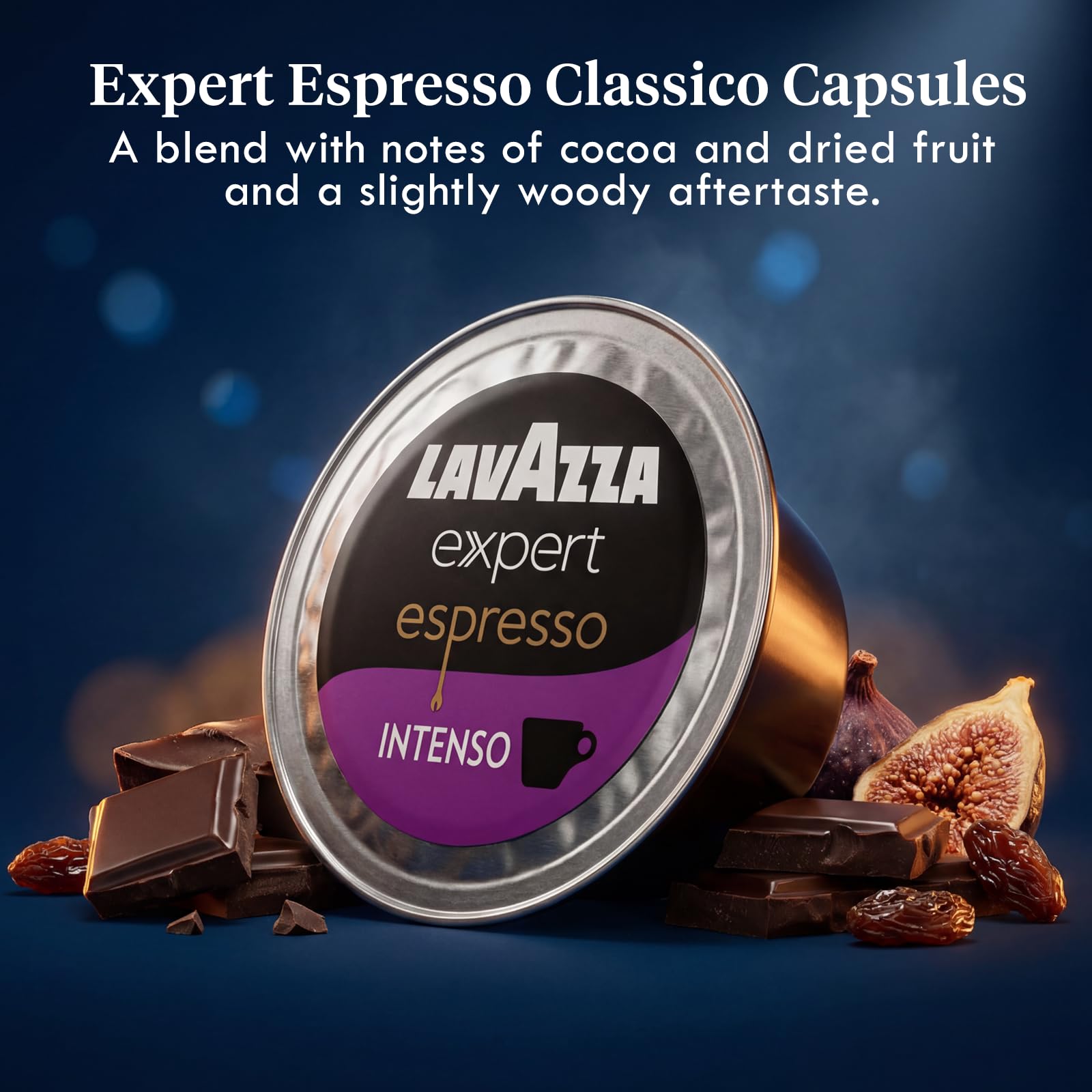 Lavazza Expert Espresso Intenso Capsules - 72 Count - Dark Roast Coffee Pods with Arabica & Robusta Blend - Bold Flavor & Rich Crema - Compatible