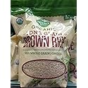 Organic Wellesley farms long grain brown rice 4 lb. (pack of 6) A1