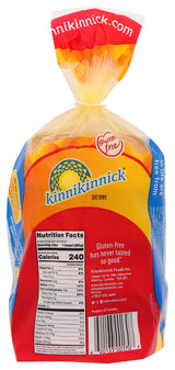 Kinnikinnick Gluten Free Soft Plain Bagels, 12.1 oz (frozen)