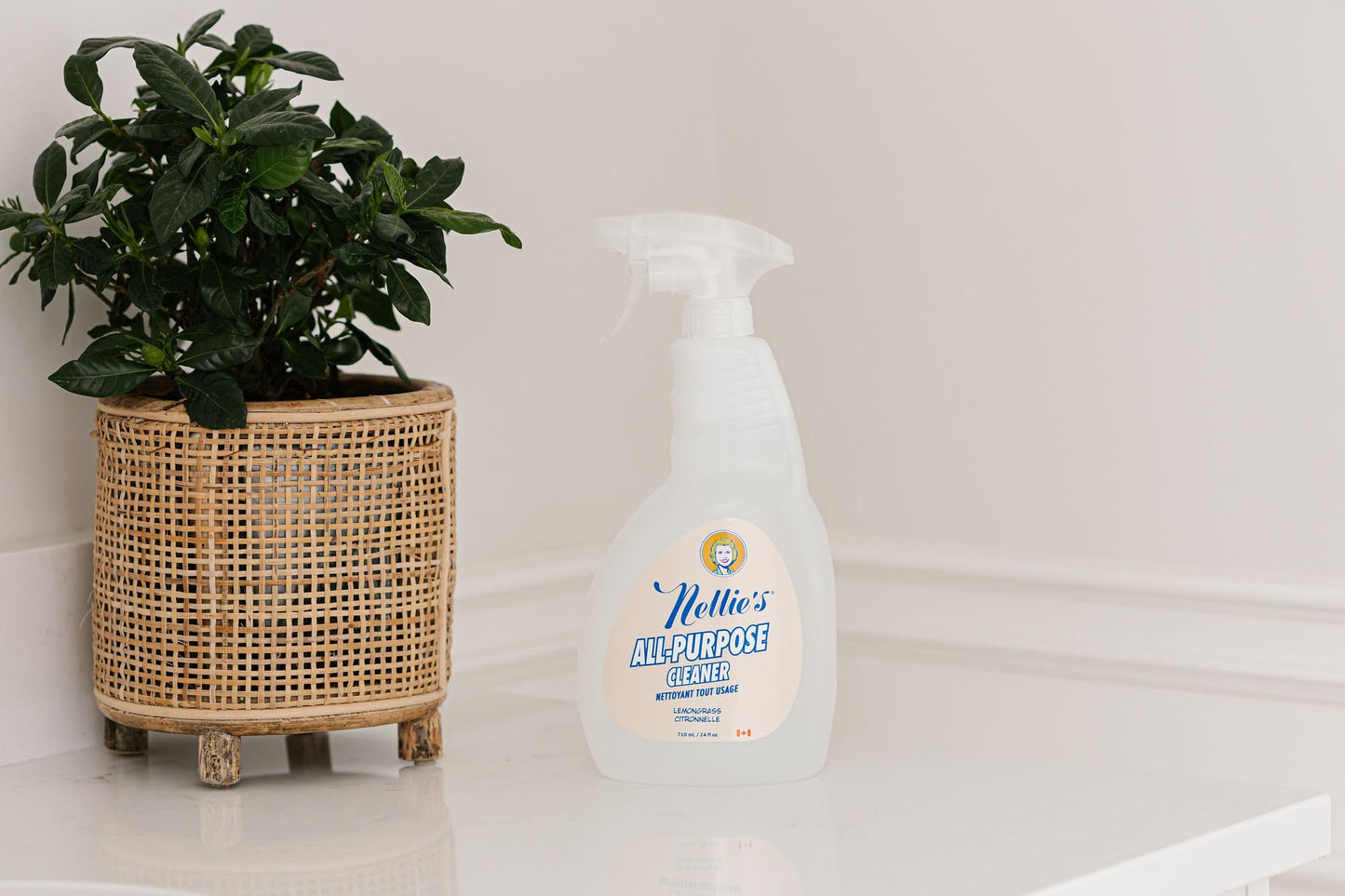 Nellie's All-Purpose Cleaner - Lemongrass Scent - Multi-Surface Cleaning for Kitchens, Bathrooms, and More - Plant-Based Formula - Leaping Bunny
