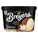 Breyers Ice Cream For a Delicious Frozen Dessert Vanilla Chocolate Made with 100% Grade A Milk & Cream 48 oz