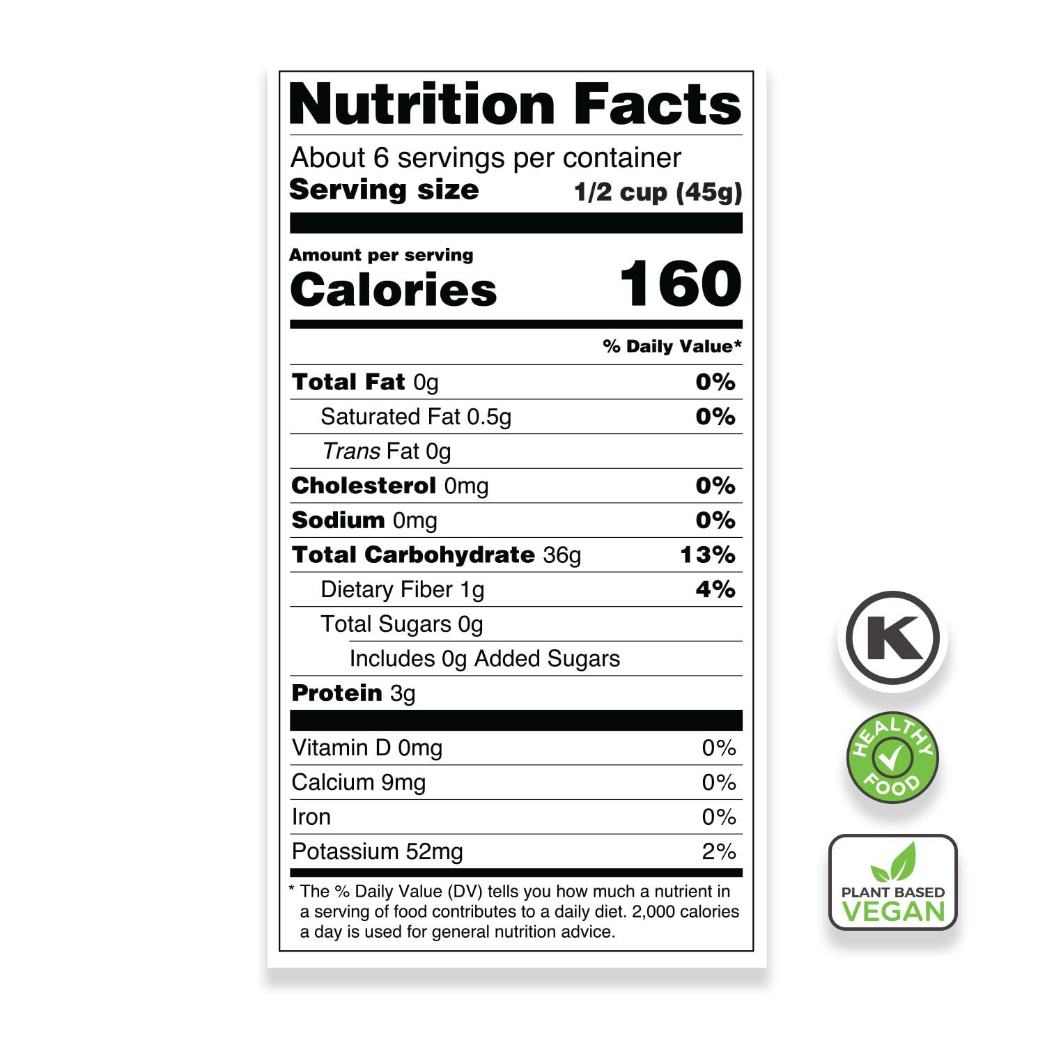 Ecoterra White Rice 16oz - Gluten-Free, Whole Grain - Non-GMO, Vegan - Healthy Side Dish & Perfect for Cooking