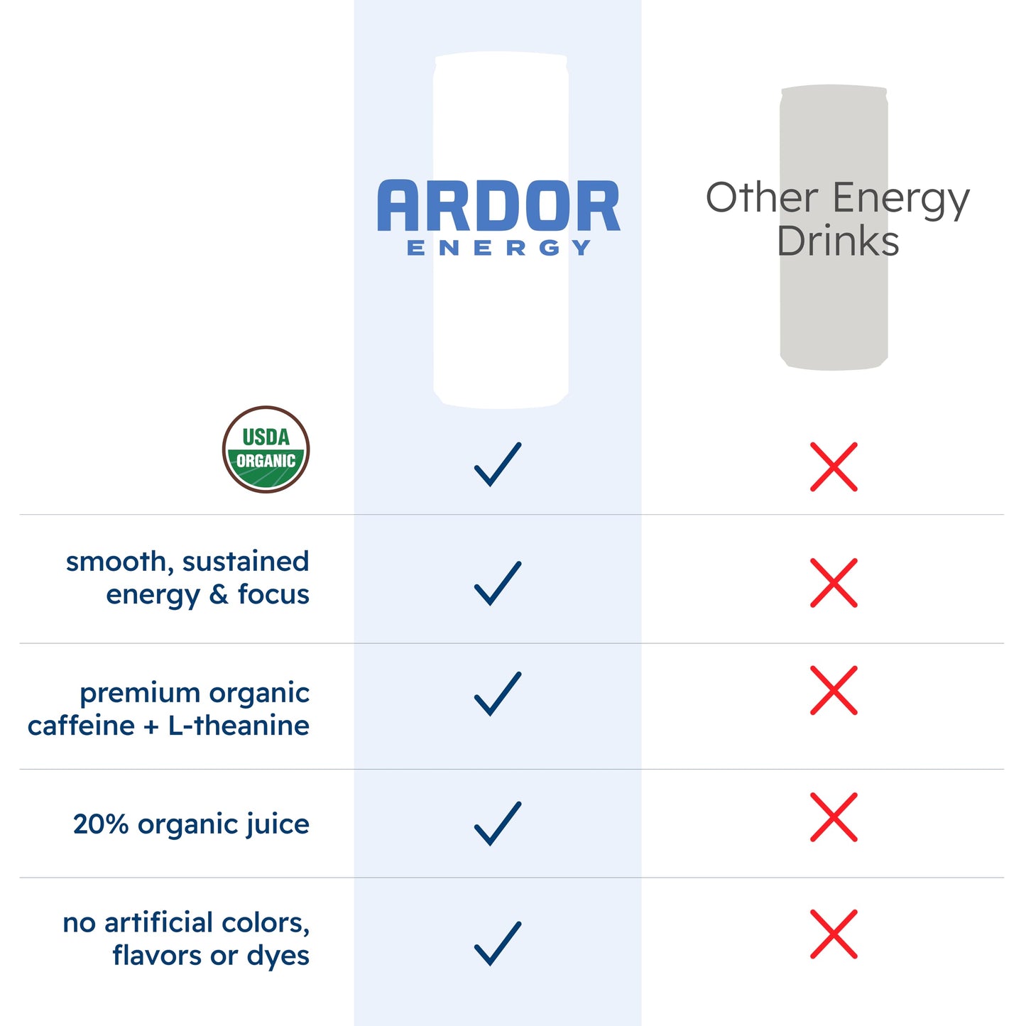 ARDOR ENERGY Natural Sparkling Energy Drink with 100mg Natural Caffeine & 200mg L-Theanine from Organic Green Tea for Smooth Energy & Focus | Healthy