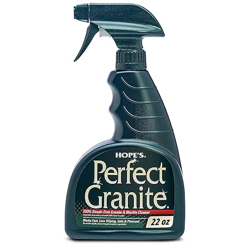 HOPE'S Perfect Granite & Marble Countertop Cleaner and Polish, Streak-Free, Ammonia-Free, 22 Ounce, Pack of 1