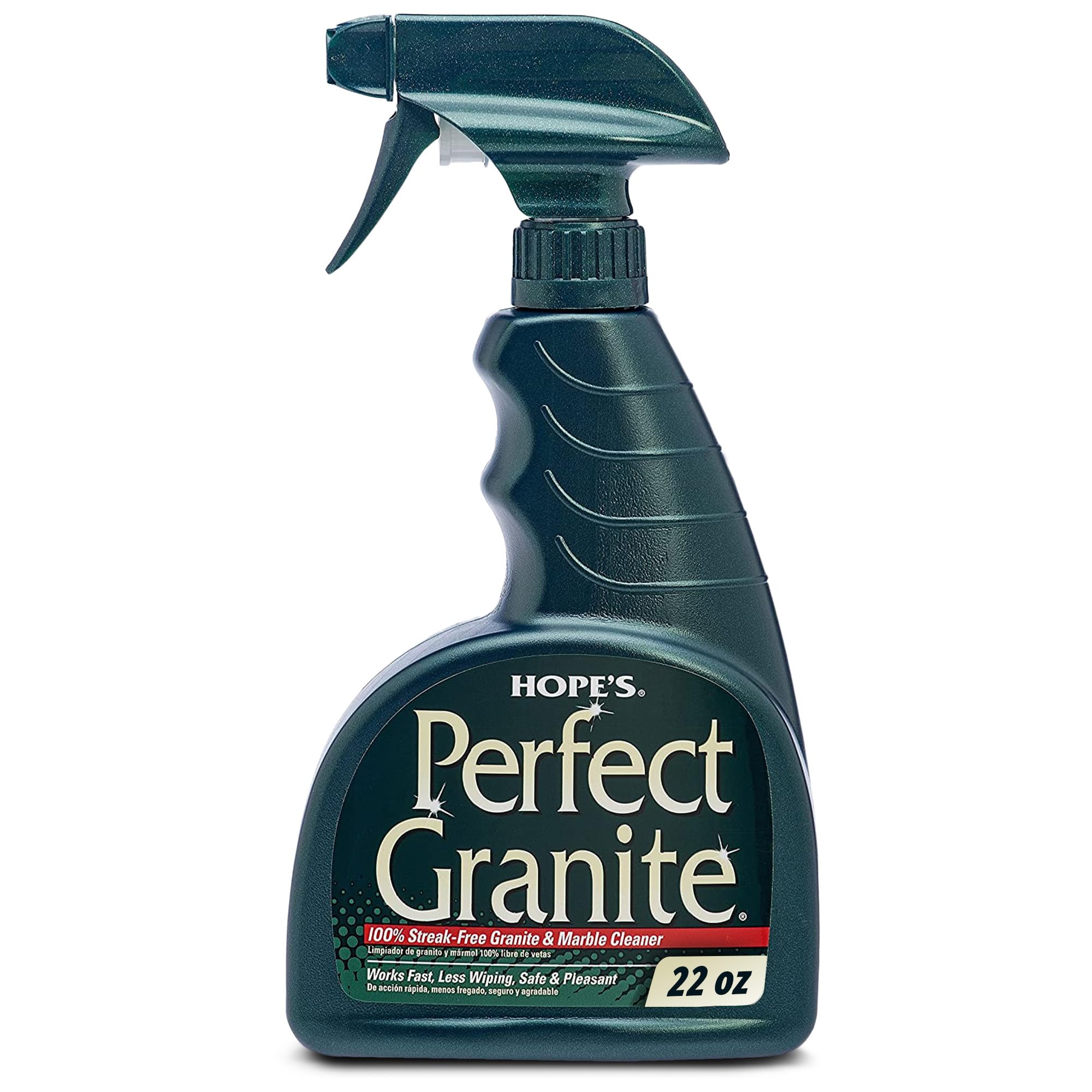 HOPE'S Perfect Granite & Marble Countertop Cleaner and Polish, Streak-Free, Ammonia-Free, 22 Ounce, Pack of 1