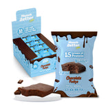 Munch Better Chocolate Fudge Protein Brownies - 15g Protein, Soft & Chewy, Gluten-Free, Low Sugar, Individually Wrapped, Clean Ingredients - 12 Count