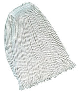 Rubbermaid Commercial Products Value Pro Medium 20 OZ Cotton Wet Mop, 1" Headband, White, for General Purpose Floor Cleaning or One-Time Use