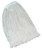 Rubbermaid Commercial Products Value Pro Medium 20 OZ Cotton Wet Mop, 1" Headband, White, for General Purpose Floor Cleaning or One-Time Use