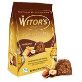 Witor's Chocolate Bags, Chocolate Truffles with Creamy Filling and Crispy Cereals, Made in Italy, Perfect for Gifting, Kosher Chocolate (5.99 Ounce