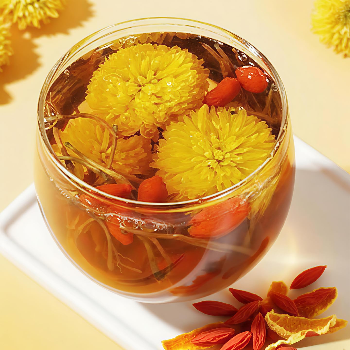 Vitavalor Natural Kidney & Liver Health Tea with Dandelion, Chrysanthemum, Wolfberry, Cassia Seed, Orange Peel, Gardenia, and Licorice in Bags?12 Bags