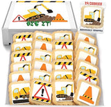 Construction Cookies individually Wrapped | Bulk Party Favors Birthday Party | Bulldozer Excavator Digging Vehicles | Birthday Baby Shower