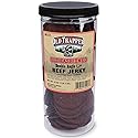 Old Trapper Double Eagle Beef Jerky, Old-Fashioned Flavor, 21oz. 80-Piece Jar, Natural Wood Smoked Meat Snacks, 10 Grams of Protein and 80 Calories