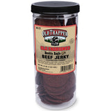 Old Trapper Double Eagle Beef Jerky, Old-Fashioned Flavor, 21oz. 80-Piece Jar, Natural Wood Smoked Meat Snacks, 10 Grams of Protein and 80 Calories