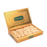 Baklava Style Turkish Delight with Hazelnut Cream - Soft Lokum Candy Inspired by Baklava Pastry, Gourmet Turkish Sweets Gift Box, Dulces Turcos, 17.6