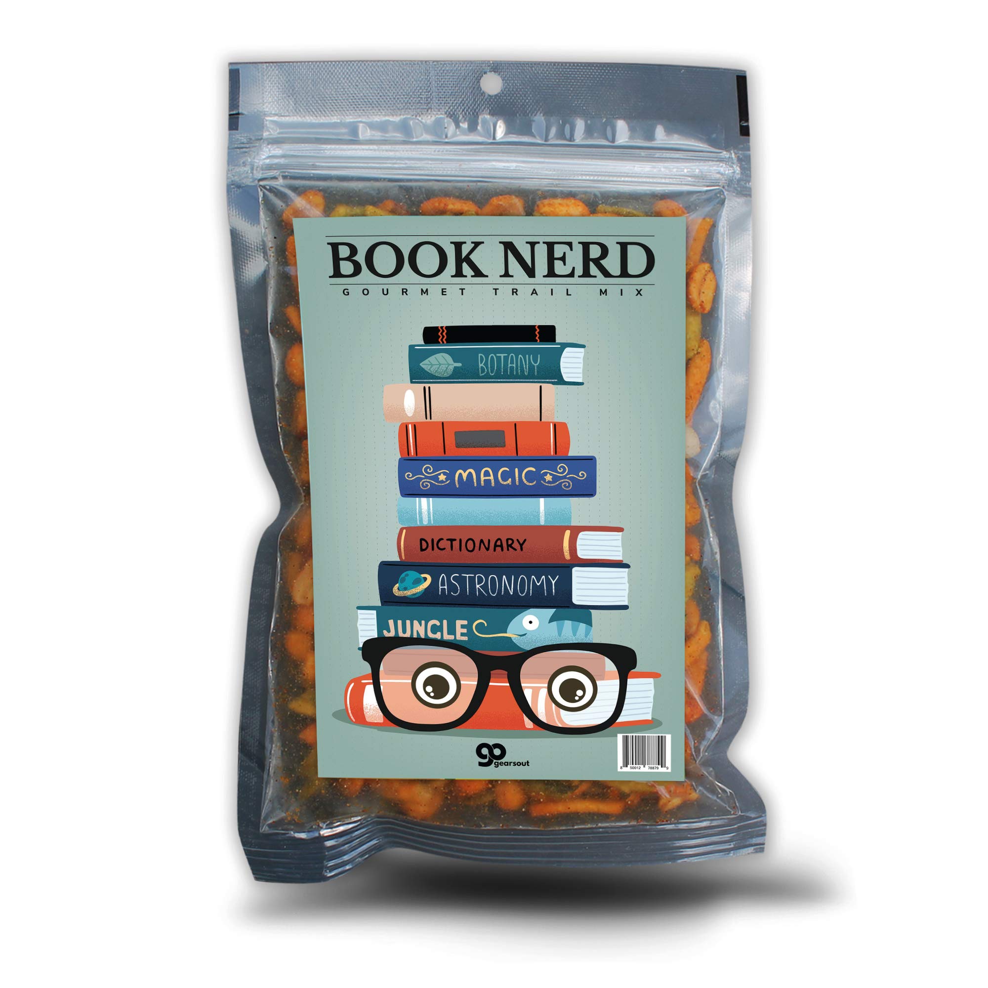 Book Nerd Trail Mix - Funny Spicy Snack Mix for Kids, Teens, and Adults - Book Club Gifts Stocking Stuffer, Made in the USA