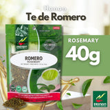 Rosemary Loose Leaf 1.4oz - Romero 40g, Dried Herbs from Peru for Herbal Tea, Cooking, Recipes, Mediterranean Cuisine - Rosmarinus officinalis Leaves