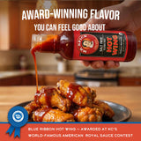 Mr. Spice Organic Hot Wing Sauce, Salt Free Hot Wing Sauce (0mg/serving), Gluten Free, Low Sodium Sauces for Marinade, Grill & Air Fryer, No Salt