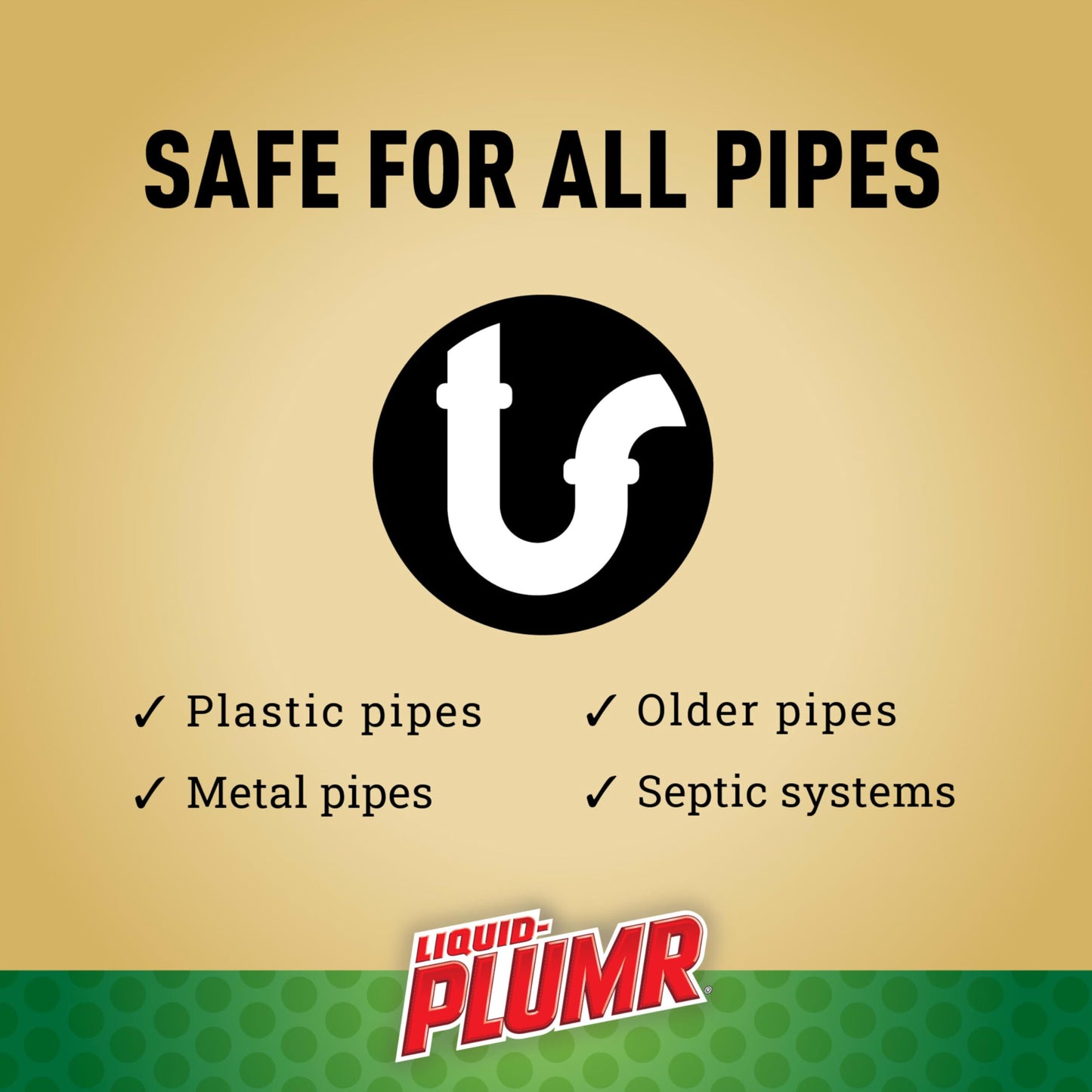 Liquid-Plumr Pro-Strength Hair Eliminator Gel Clog Remover, Hair Clog Remover and Drain Opener, Safe for All Septic Systems and Pipes, 16 fl. oz