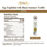 TartufLanghe Egg Tagliolini with Black Summer Truffle Gourmet Italian Pasta for Sauces Meats Appetizers and Fine Dining Dishes - 8.81 oz (Pack of 1)