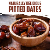 Pitted Dates 1lb pack of Deglet Noor Dates Pitted Bulk No Sugar Added, Delicious and Nutritious Deglet Date Ideal for Baking, Energy Bites and Salads